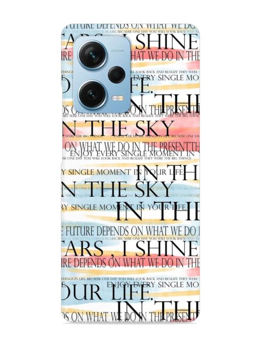 Seamless Slogans Pattern Snap Case for Xiaomi Redmi Note 12 Pro Plus (5G) Zapvi