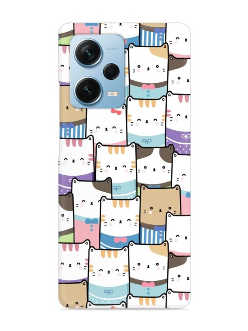 Cute Adorable Cat Snap Case for Xiaomi Redmi Note 12 Pro Plus (5G) Zapvi