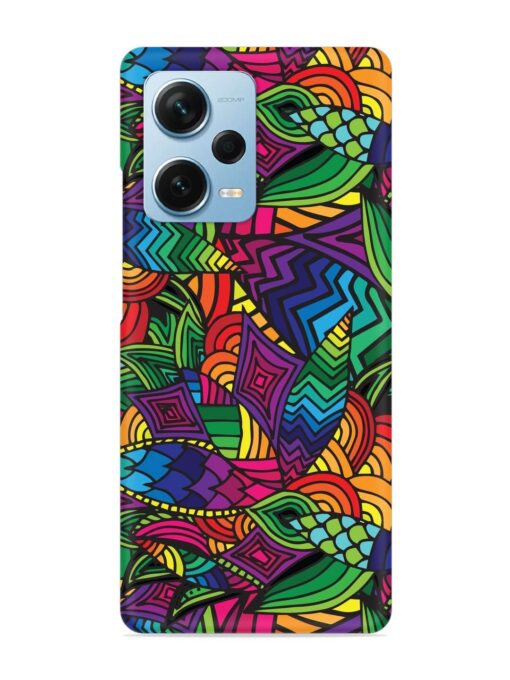 Abstract Multicolor Seamless Snap Case for Xiaomi Redmi Note 12 Pro Plus (5G) Zapvi