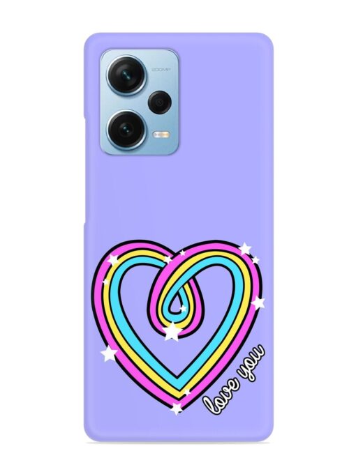 Colorful Rainbow Heart Snap Case for Xiaomi Redmi Note 12 Pro Plus (5G) Zapvi