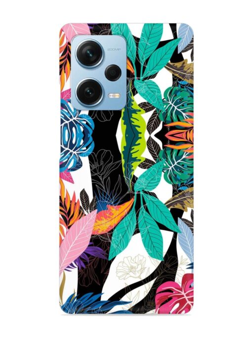 Floral Pattern Bright Snap Case for Xiaomi Redmi Note 12 Pro Plus (5G) Zapvi