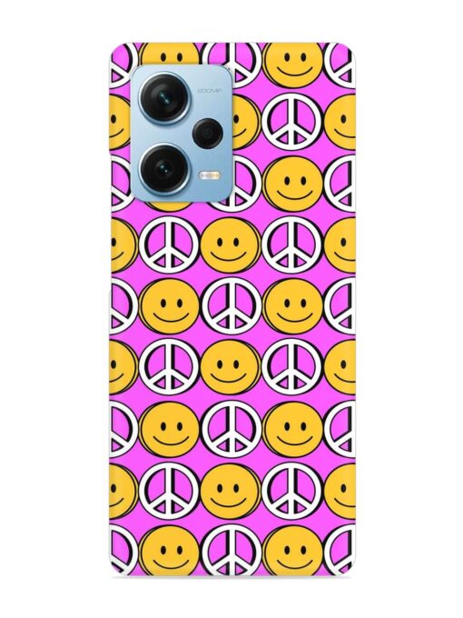 Smiley Face Peace Snap Case for Xiaomi Redmi Note 12 Pro Plus (5G) Zapvi