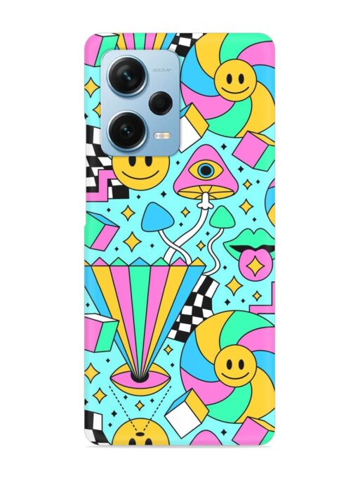 Trippy Rainbow 60S Snap Case for Xiaomi Redmi Note 12 Pro Plus (5G) Zapvi