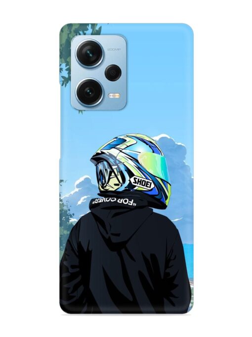 Rider With Helmet Snap Case for Xiaomi Redmi Note 12 Pro Plus (5G) Zapvi