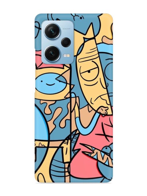 Silly Face Doodle Snap Case for Xiaomi Redmi Note 12 Pro Plus (5G) Zapvi