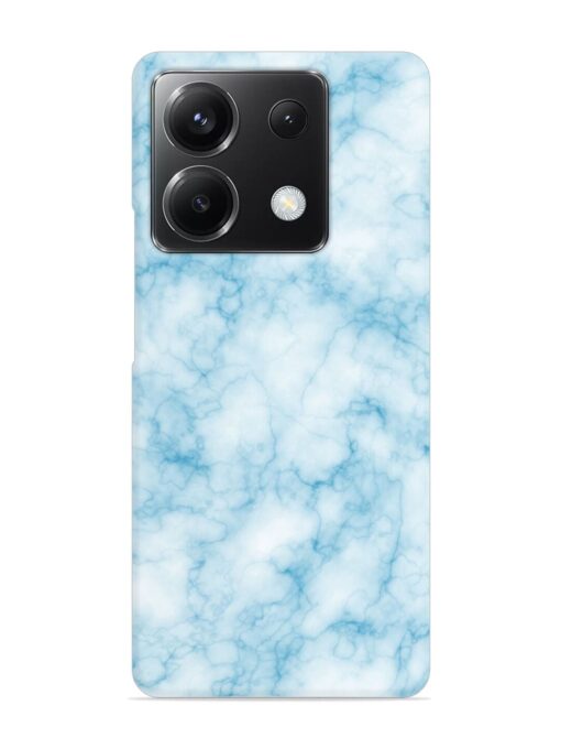 Blue White Natural Marble Snap Case for Xiaomi Redmi Note 13 (5G) Zapvi