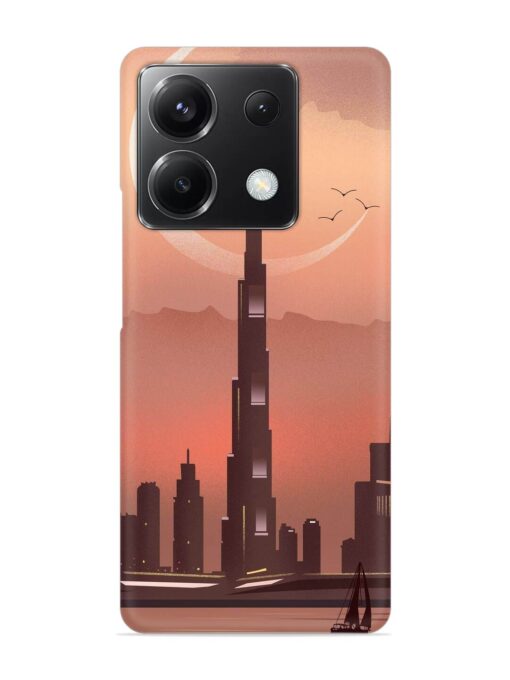 Landmark Burj Khalifa Snap Case for Xiaomi Redmi Note 13 (5G) Zapvi