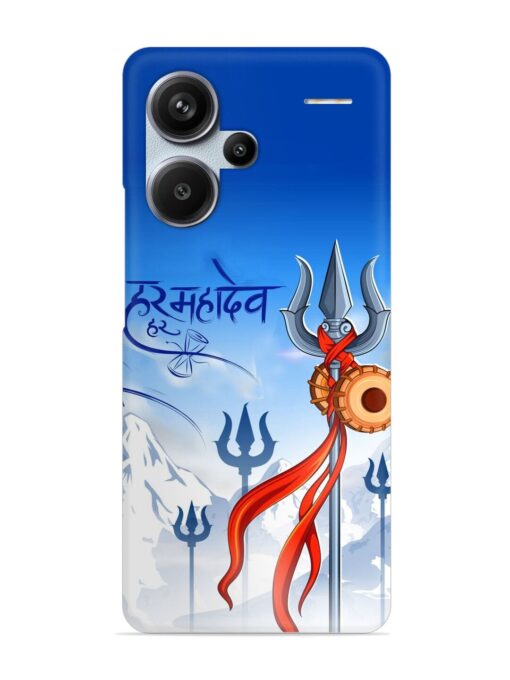 Har Har Mahadev Trishul Snap Case for Xiaomi Redmi Note 13 Pro Plus (5G) Zapvi