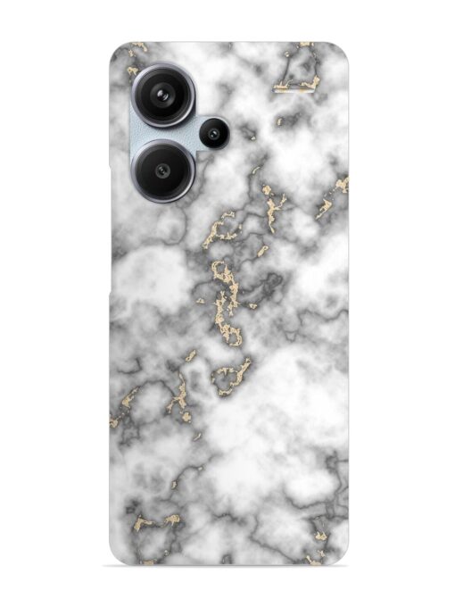 Gray And Gold Marble Snap Case for Xiaomi Redmi Note 13 Pro Plus (5G) Zapvi