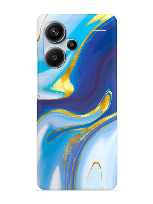 Watercolor Background With Golden Foil Snap Case for Xiaomi Redmi Note 13 Pro Plus (5G) Zapvi