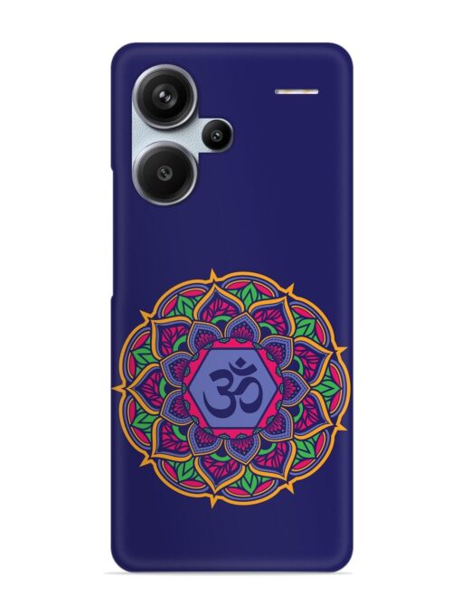 Om Mandala Art Blue Snap Case for Xiaomi Redmi Note 13 Pro Plus (5G) Zapvi