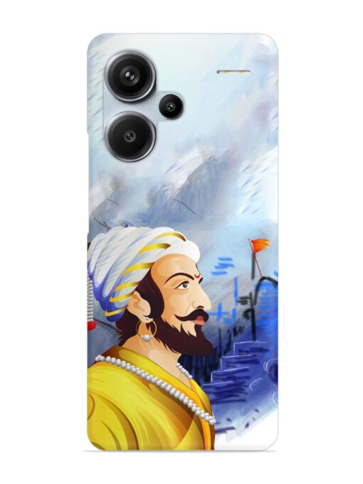 Shivaji Maharaj Color Paint Art Snap Case for Xiaomi Redmi Note 13 Pro Plus (5G) Zapvi