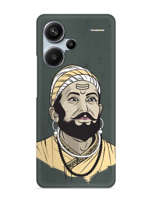 Shivaji Maharaj Vector Art Snap Case for Xiaomi Redmi Note 13 Pro Plus (5G)