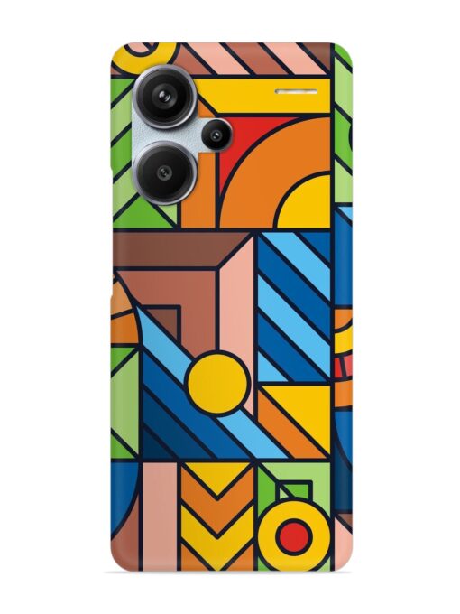 Colorful Geometric Snap Case for Xiaomi Redmi Note 13 Pro Plus (5G) Zapvi