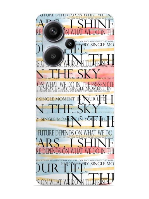 Seamless Slogans Pattern Snap Case for Xiaomi Redmi Note 13 Pro Plus (5G)