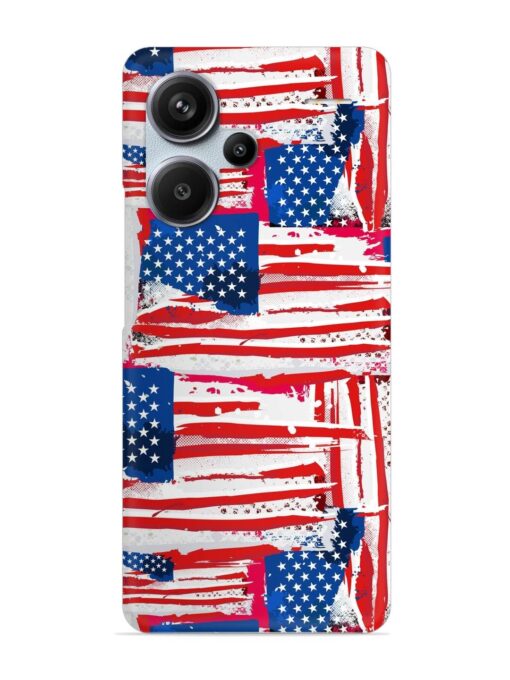 Usa Flag Seamless Snap Case for Xiaomi Redmi Note 13 Pro Plus (5G) Zapvi