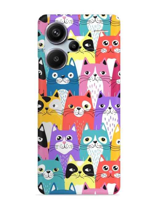 Funny Cartoon Cats Snap Case for Xiaomi Redmi Note 13 Pro Plus (5G) Zapvi