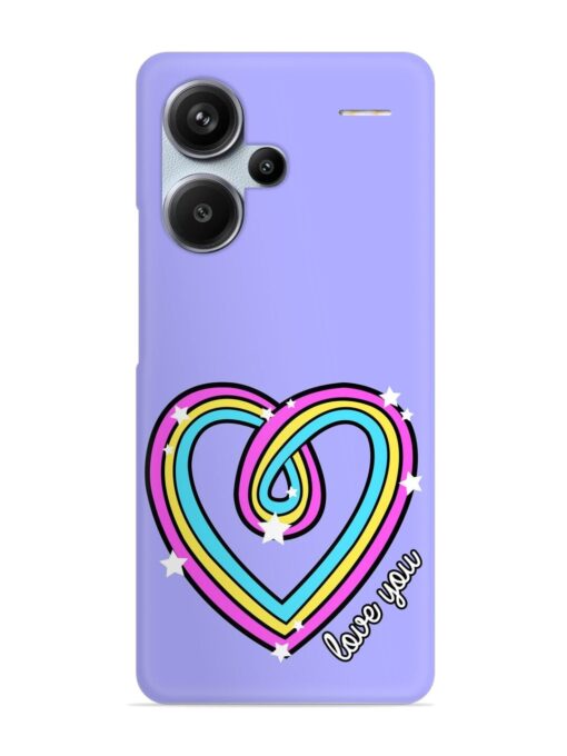 Colorful Rainbow Heart Snap Case for Xiaomi Redmi Note 13 Pro Plus (5G) Zapvi