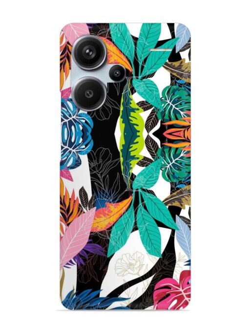 Floral Pattern Bright Snap Case for Xiaomi Redmi Note 13 Pro Plus (5G)