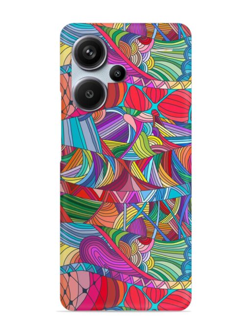 Seamless Patterns Hand Drawn Snap Case for Xiaomi Redmi Note 13 Pro Plus (5G) Zapvi