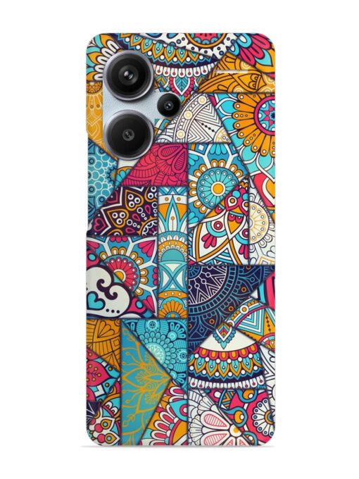 Patchwork Pattern Vintage Snap Case for Xiaomi Redmi Note 13 Pro Plus (5G) Zapvi