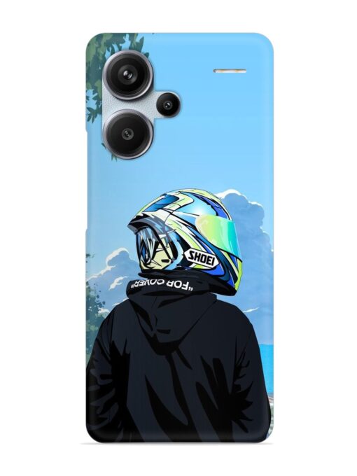 Rider With Helmet Snap Case for Xiaomi Redmi Note 13 Pro Plus (5G) Zapvi