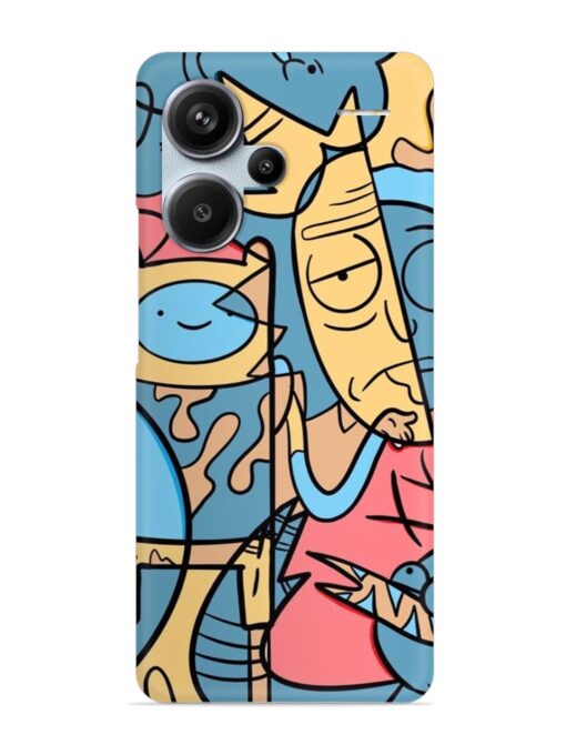 Silly Face Doodle Snap Case for Xiaomi Redmi Note 13 Pro Plus (5G) Zapvi