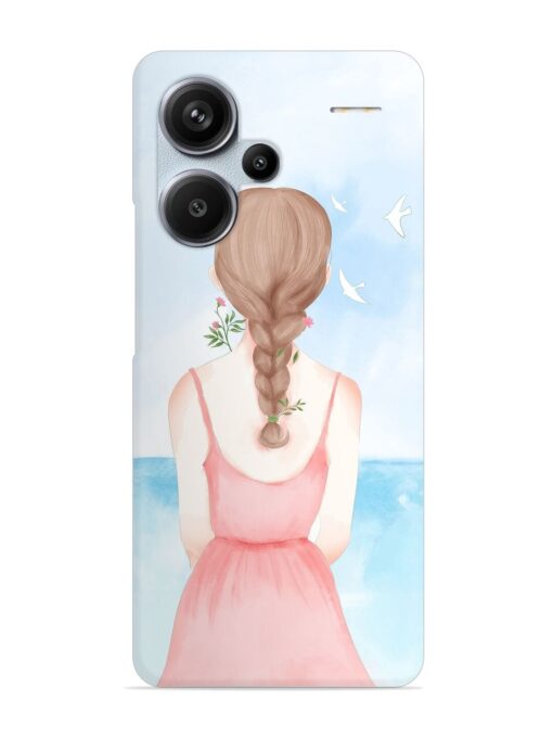 Watercolor Girl Vector Snap Case for Xiaomi Redmi Note 13 Pro Plus (5G) Zapvi