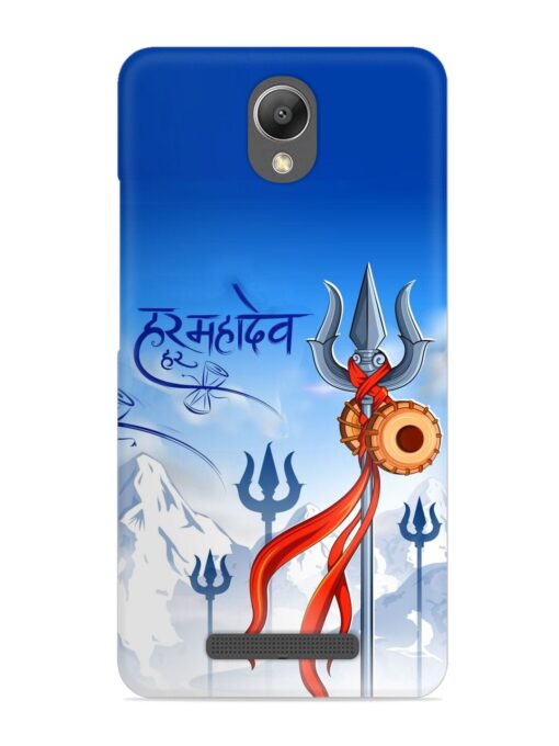 Har Har Mahadev Trishul Snap Case for Xiaomi Redmi Note 2 Zapvi