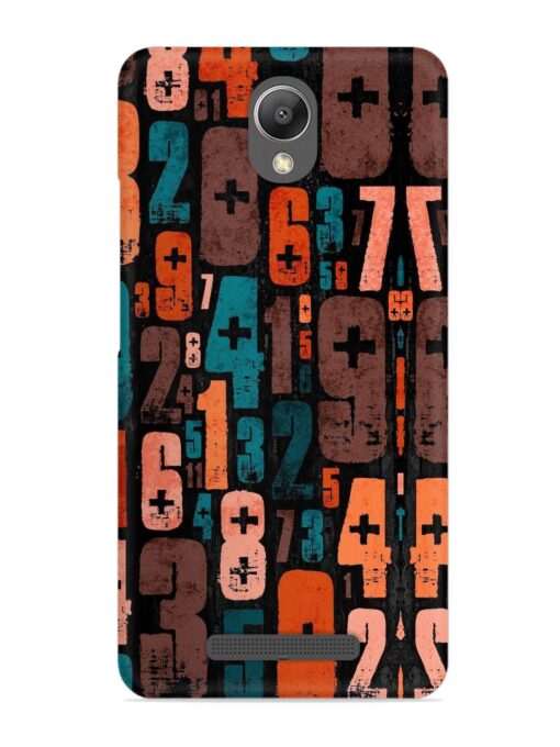 0 To 9 Art Snap Case for Xiaomi Redmi Note 2 Zapvi