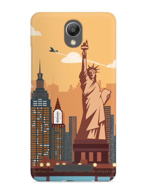 New York Statue Of Liberty Architectural Scenery Snap Case for Xiaomi Redmi Note 2 Zapvi