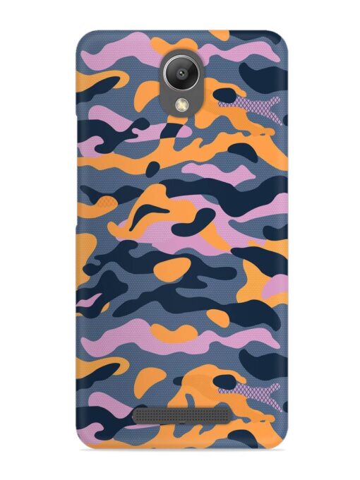 Camouflage Army Military English Orange Art Snap Case for Xiaomi Redmi Note 2 Zapvi