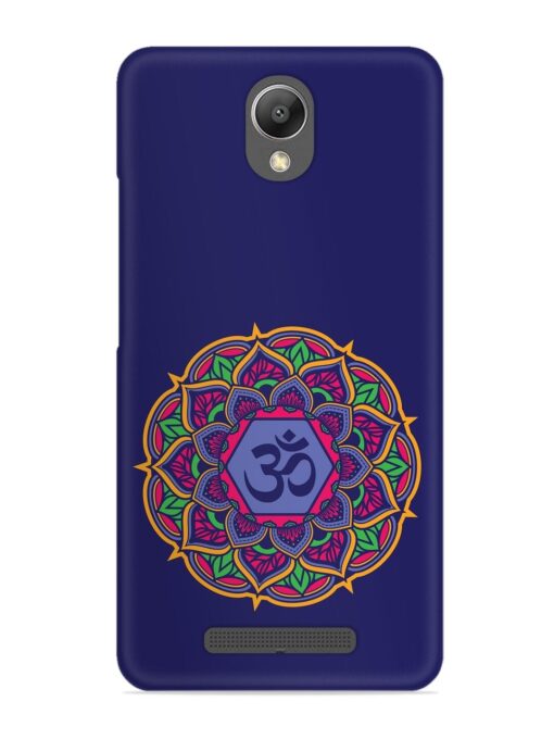 Om Mandala Art Blue Snap Case for Xiaomi Redmi Note 2