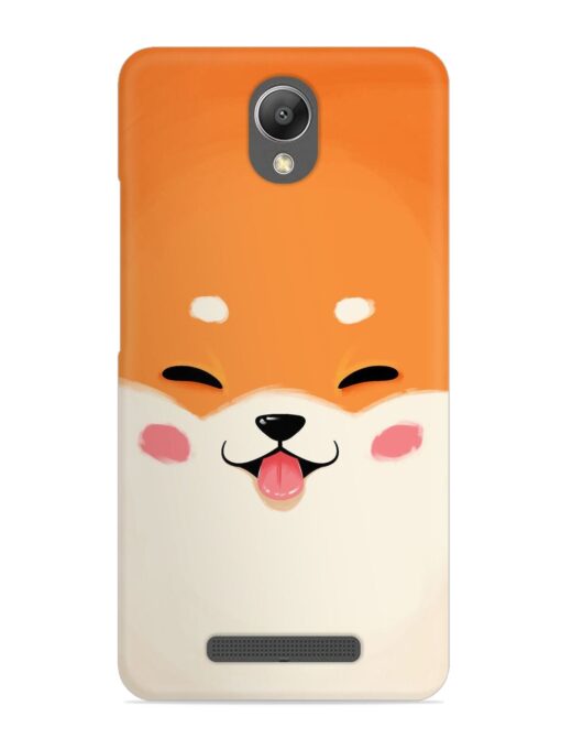 Cute Dog Face Vector Snap Case for Xiaomi Redmi Note 2 Zapvi