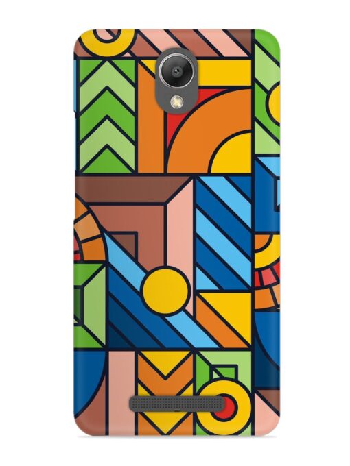 Colorful Geometric Snap Case for Xiaomi Redmi Note 2 Zapvi