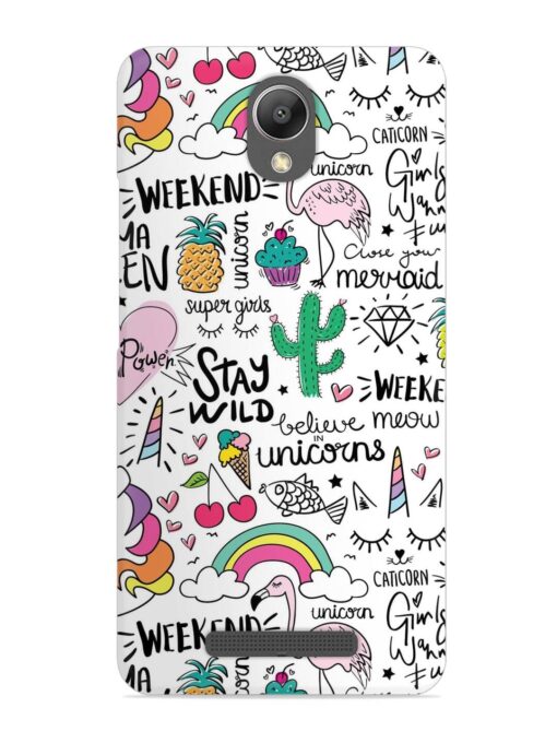 Unicorn Ice Cream Snap Case for Xiaomi Redmi Note 2 Zapvi