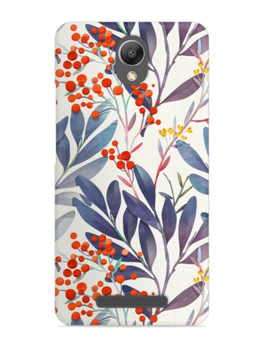 Seamless Floral Pattern Snap Case for Xiaomi Redmi Note 2 Zapvi