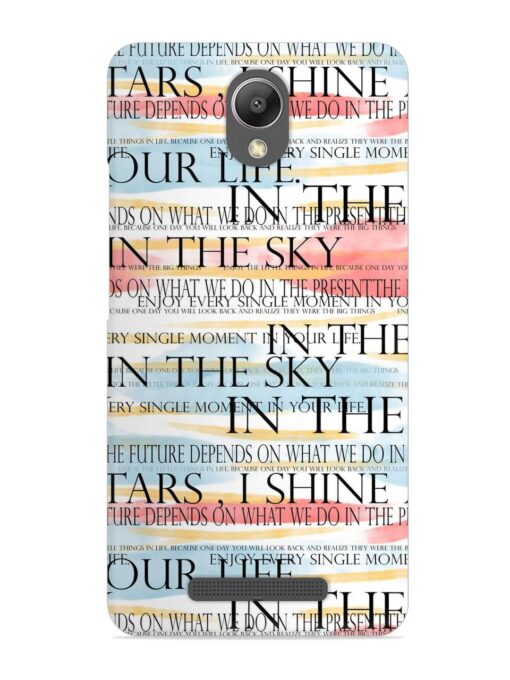 Seamless Slogans Pattern Snap Case for Xiaomi Redmi Note 2 Zapvi