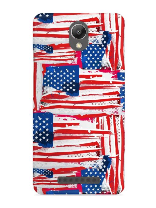 Usa Flag Seamless Snap Case for Xiaomi Redmi Note 2 Zapvi