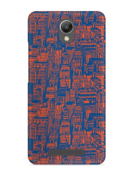 Hand Drawn Seamless Snap Case for Xiaomi Redmi Note 2 Zapvi