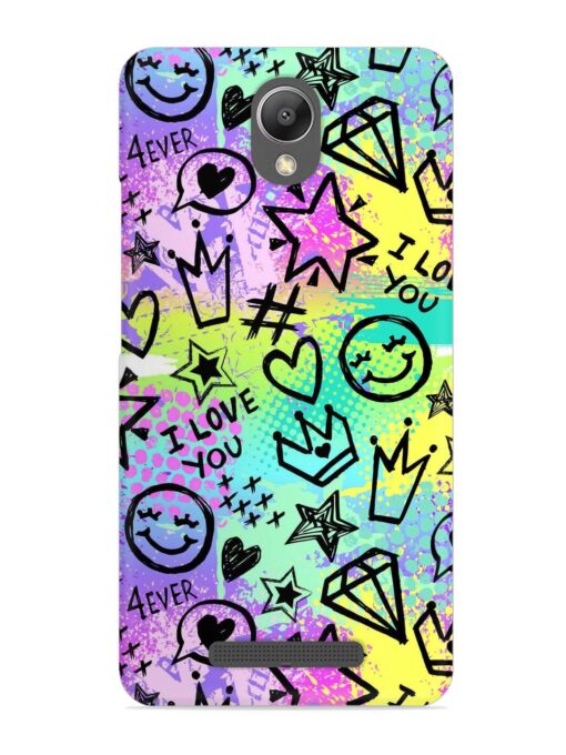 Bright Seamless Pattern Snap Case for Xiaomi Redmi Note 2