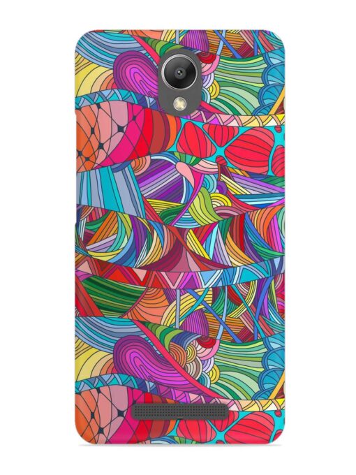 Seamless Patterns Hand Drawn Snap Case for Xiaomi Redmi Note 2 Zapvi