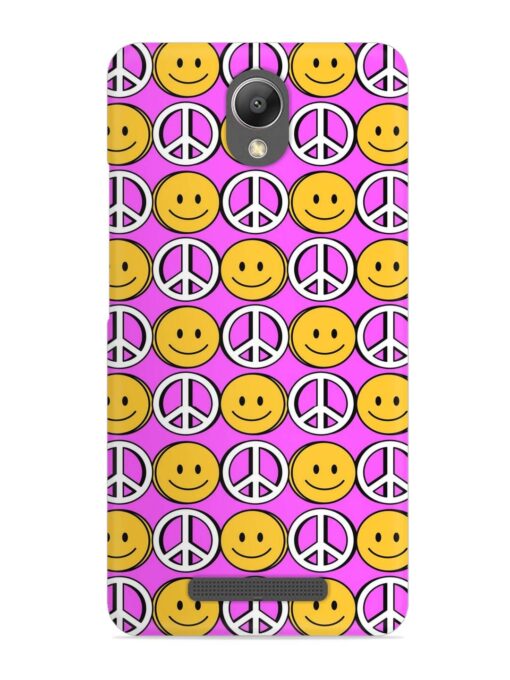 Smiley Face Peace Snap Case for Xiaomi Redmi Note 2 Zapvi