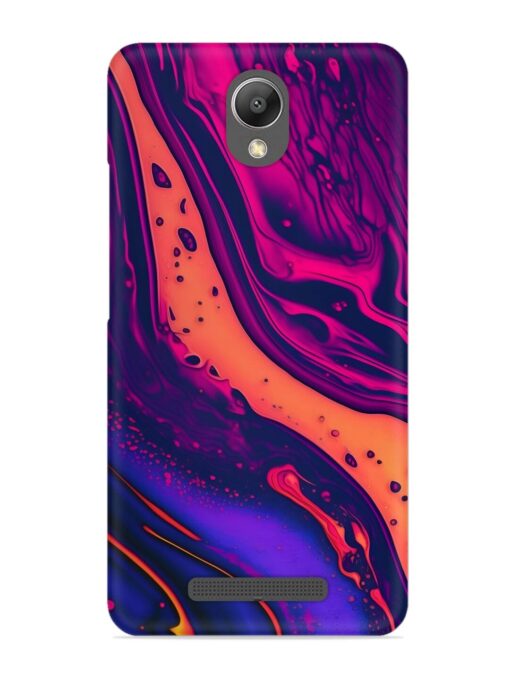 Fluid Blue Pink Art Snap Case for Xiaomi Redmi Note 2 Zapvi