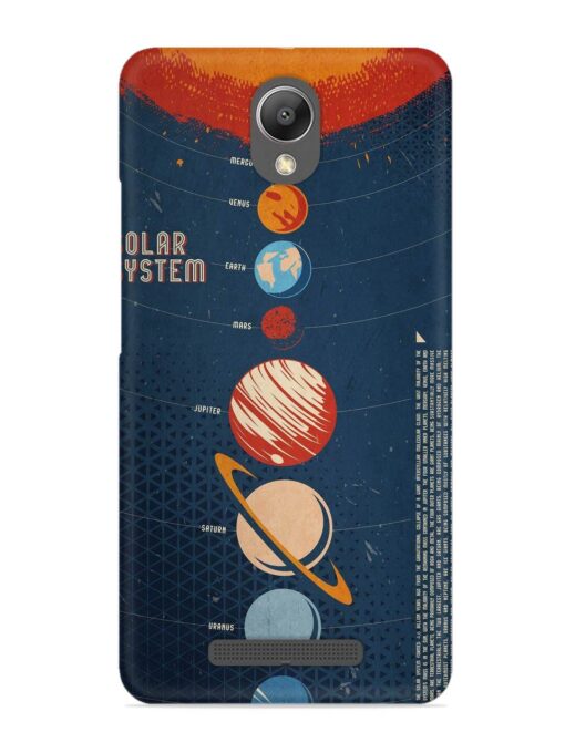 Solar System Vector Snap Case for Xiaomi Redmi Note 2 Zapvi