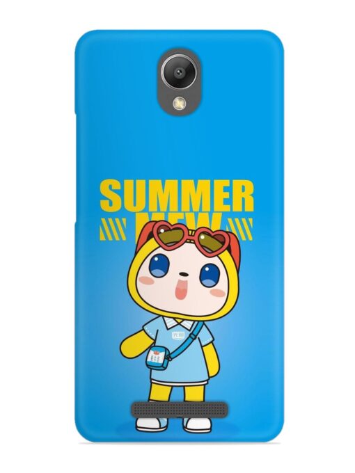 Summer Mew Cartoon Snap Case for Xiaomi Redmi Note 2 Zapvi