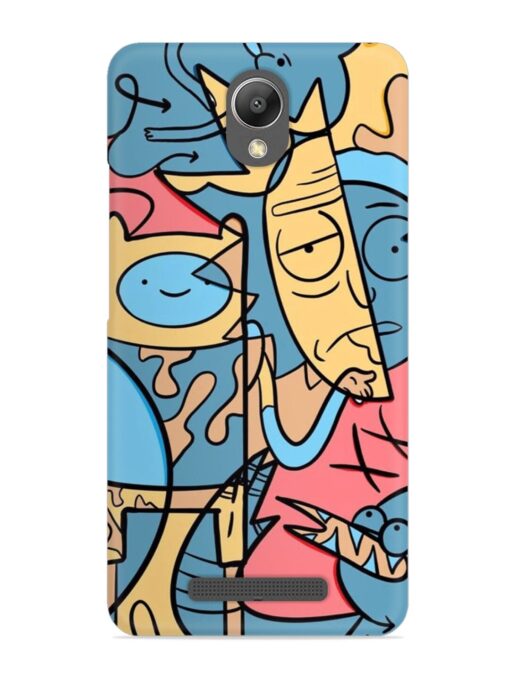 Silly Face Doodle Snap Case for Xiaomi Redmi Note 2 Zapvi