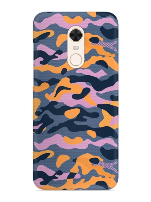 Camouflage Army Military English Orange Art Snap Case for Xiaomi Redmi Note 4 Zapvi