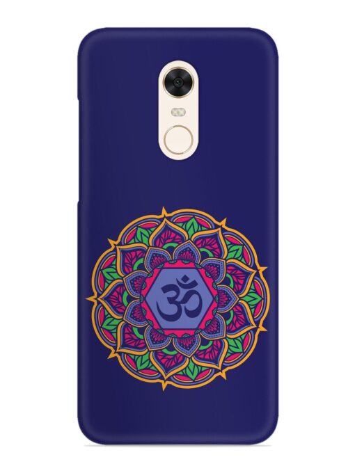 Om Mandala Art Blue Snap Case for Xiaomi Redmi Note 4