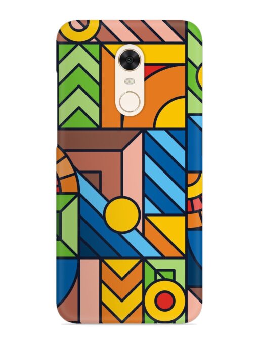 Colorful Geometric Snap Case for Xiaomi Redmi Note 4 Zapvi